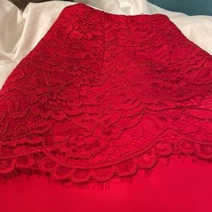 Deep Red H&M Skirt
